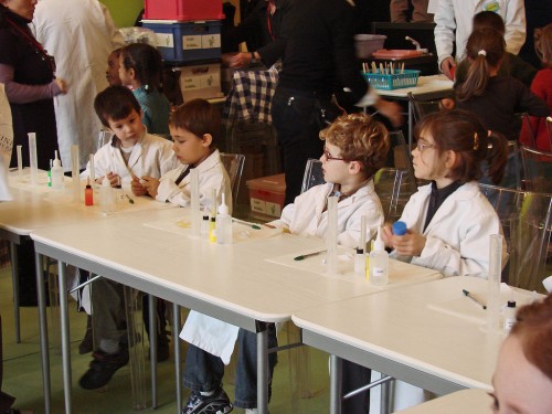 Atelier pour enfants dans la Ville européenne des Sciences (Grand Palais / Paris)